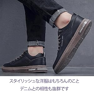 美品✨ザラ 24SS メンズ デッキシューズ オールレザー Vibram 黒 レザーデッキシューズ - ブラック | ZARA Japan / 日本
